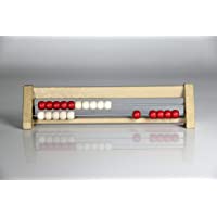 WISSNER® aktiv lernen - 20s Abacus rojo-blanco - RE-Wood®